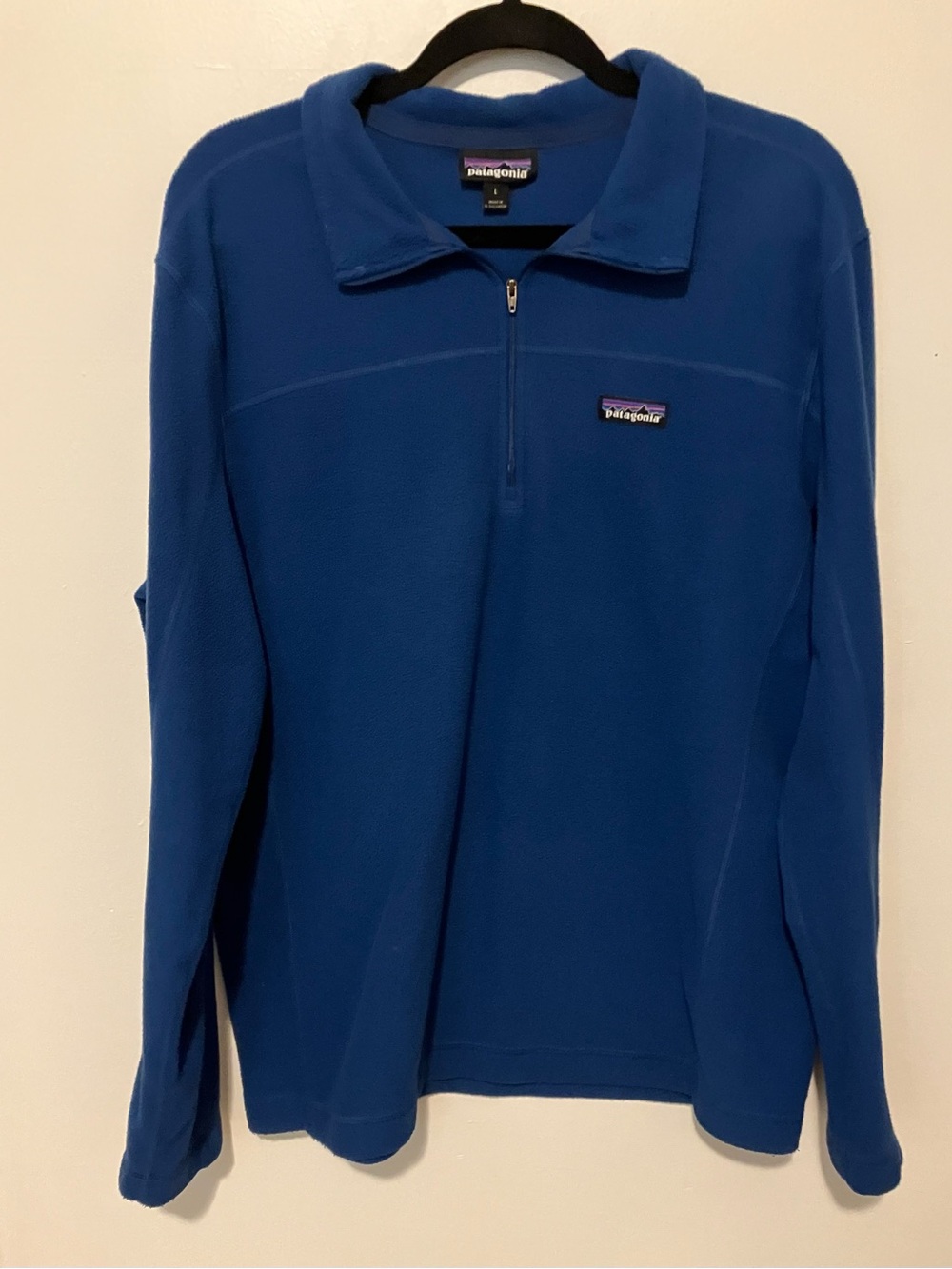 Patagonia Men’s Royal Blue Half-Zip Fleece Pullover